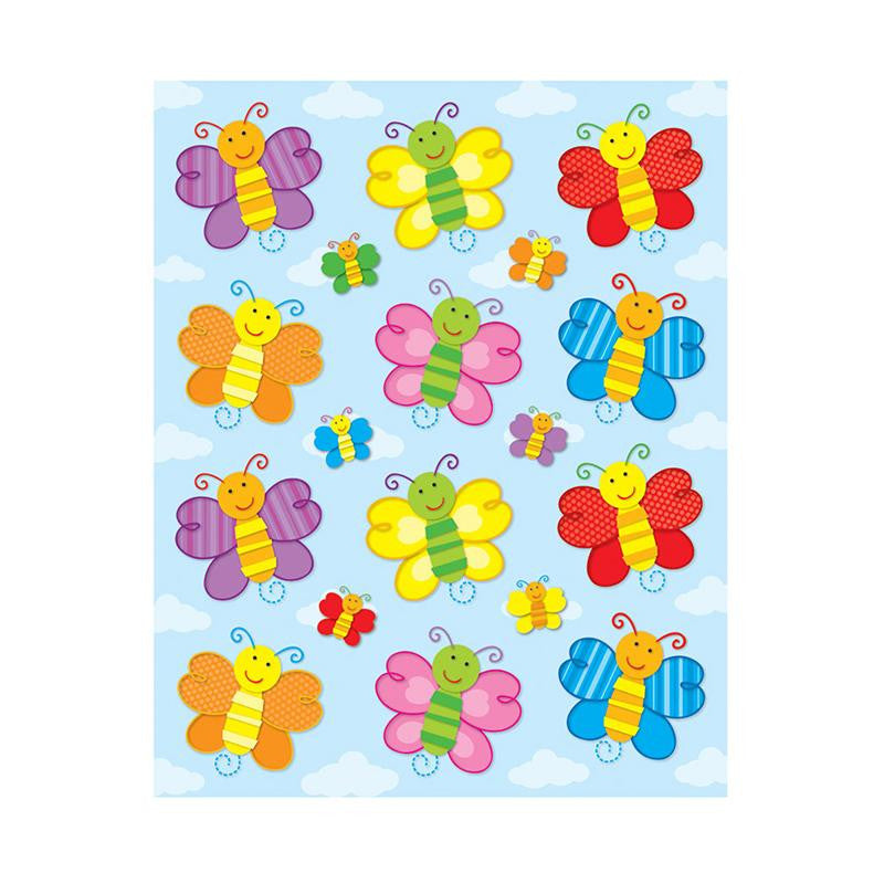 BUTTERFLIES SHAPE STICKERS 72PK