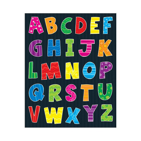 ALPHABET SHAPE STICKERS 156PK