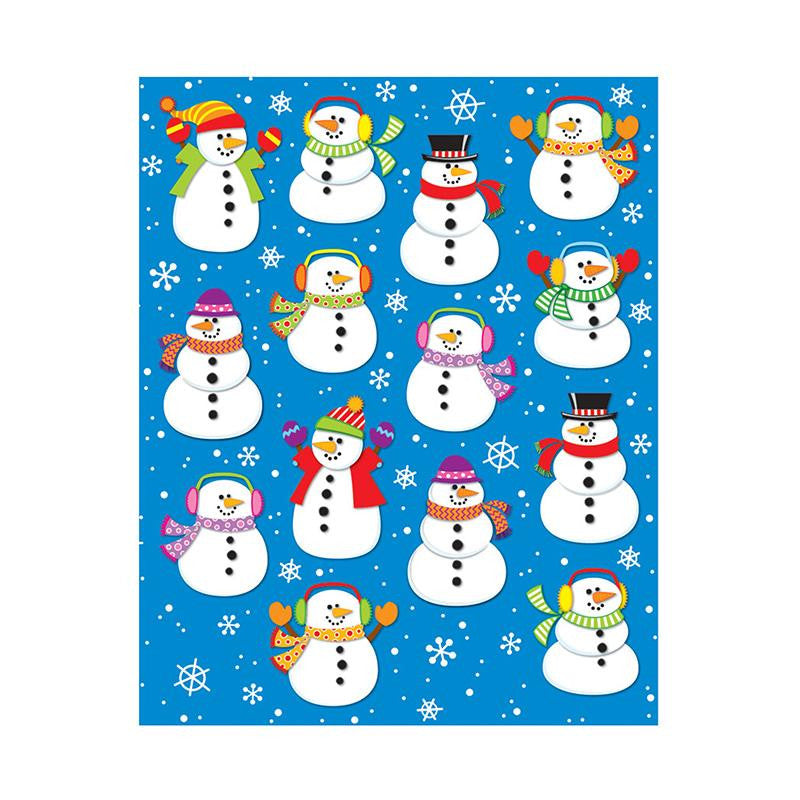 SNOWMEN SHAPE STICKERS 84PK