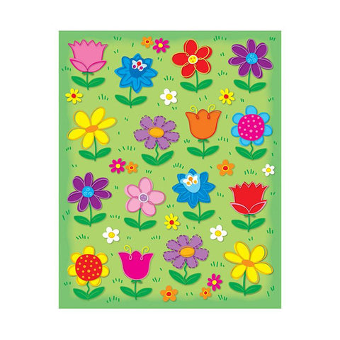 FLOWERS SHAPE STICKERS 96PK