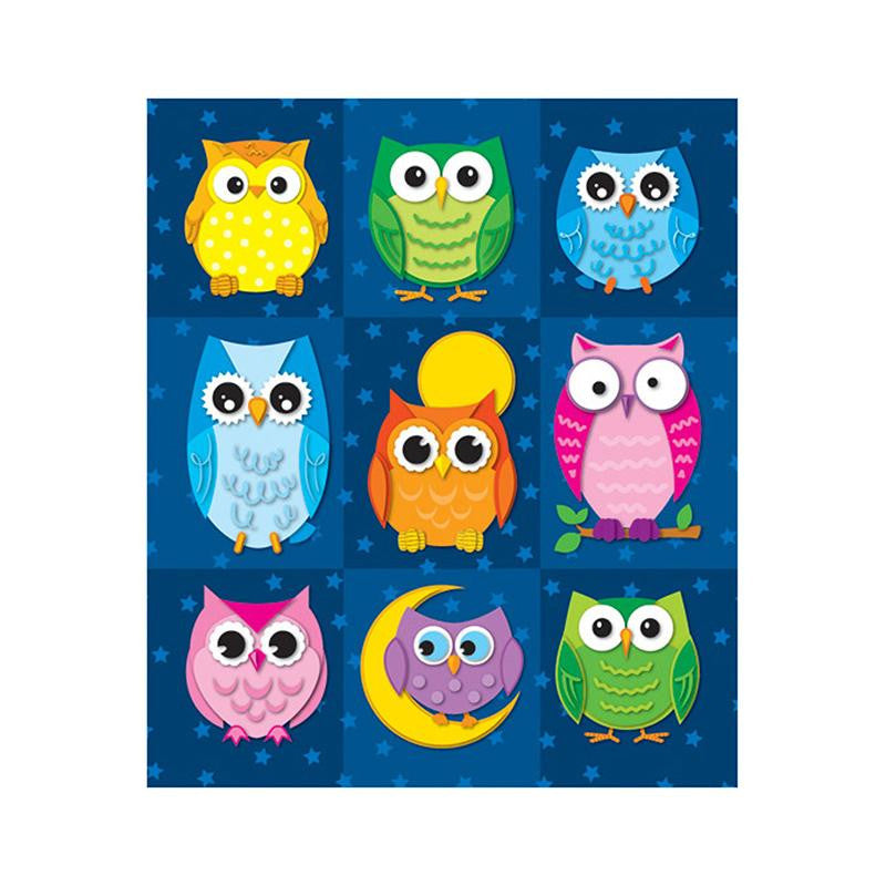 COLORFUL OWLS PRIZE PACK STICKERS