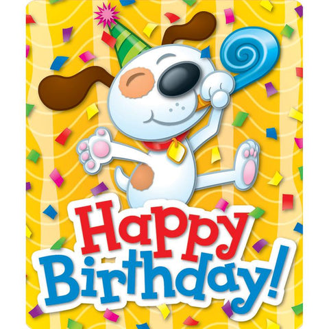 HAPPY BIRTHDAY STICKERS 24CT