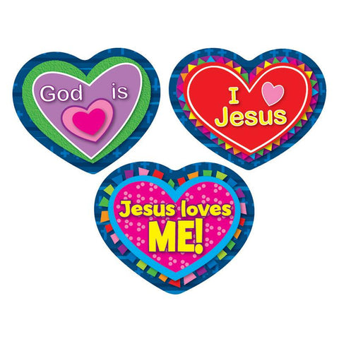 JESUS LOVES ME STICKERS 90 PC