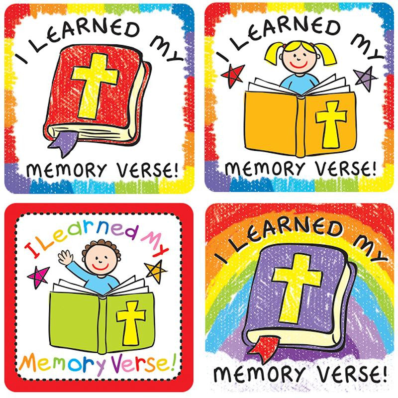 I LEARNED MY MEMORY VERSE STICKERS