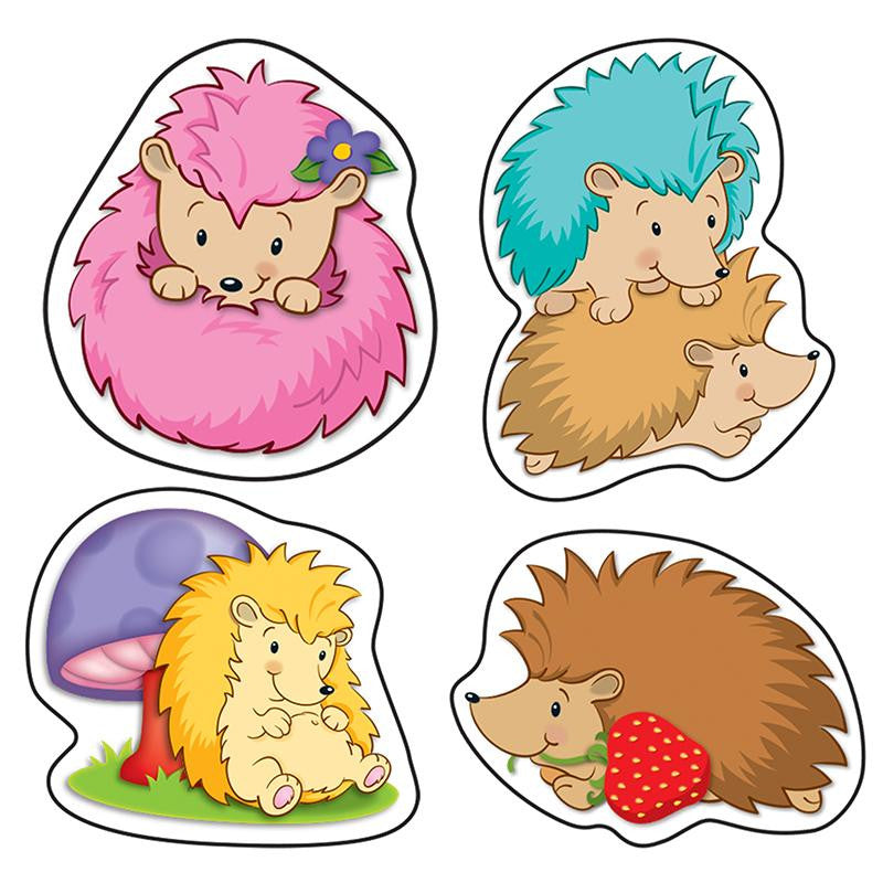 HAPPY HEDGEHOGS SHAPE STICKERS