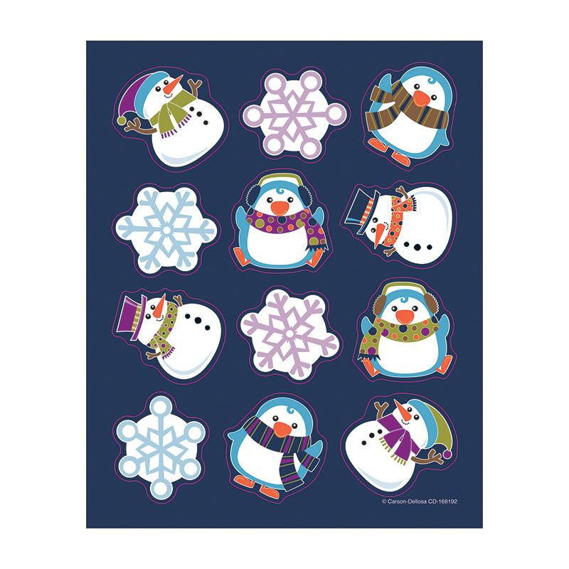 WINTER FUN SHAPE STICKERS