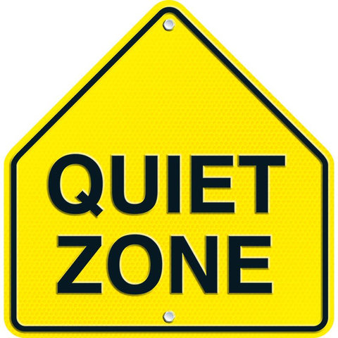 QUIET ZONE TWO SIDED DECORATIONS