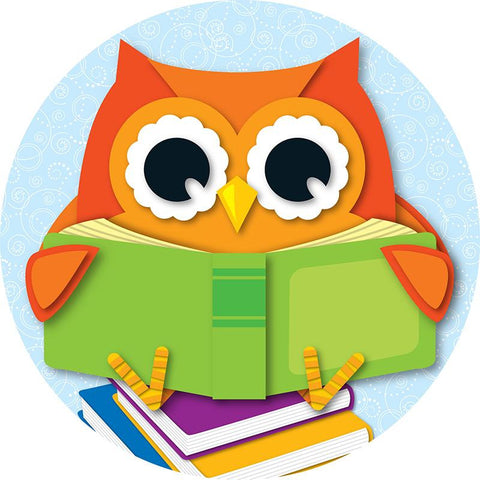 READING OWL TWO SIDED DECORATIONS