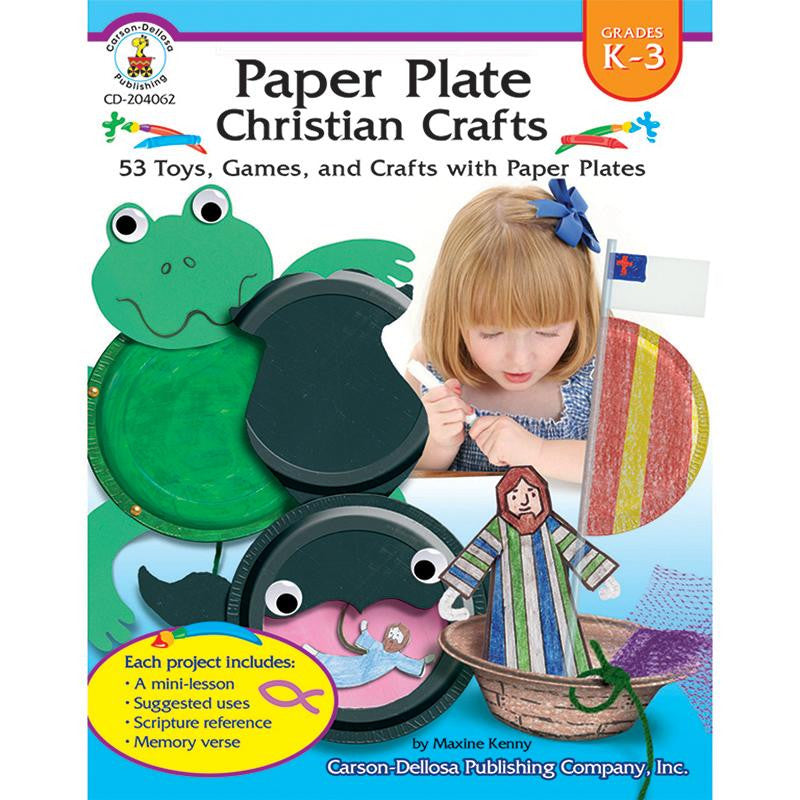 PAPER PLATE CHRISTIAN CRAFTS GR K-3