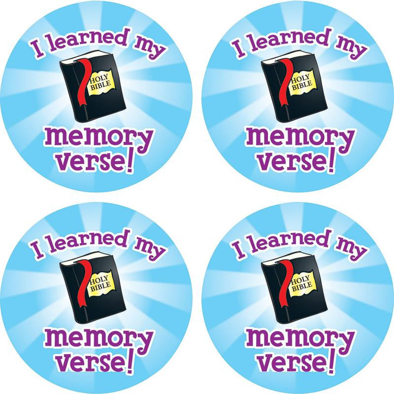 I LEARNED MY MEMORY VERSE STICKERS