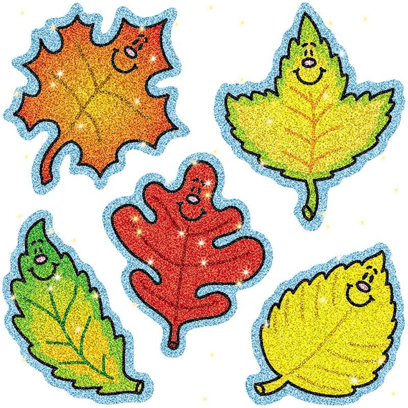 DAZZLE STICKERS FALL LEAVES 75-PK