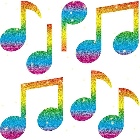 DAZZLE STICKERS MUSIC NOTES 105-PK