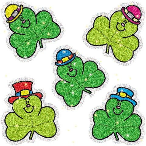 DAZZLE STICKERS SHAMROCKS 75-PK