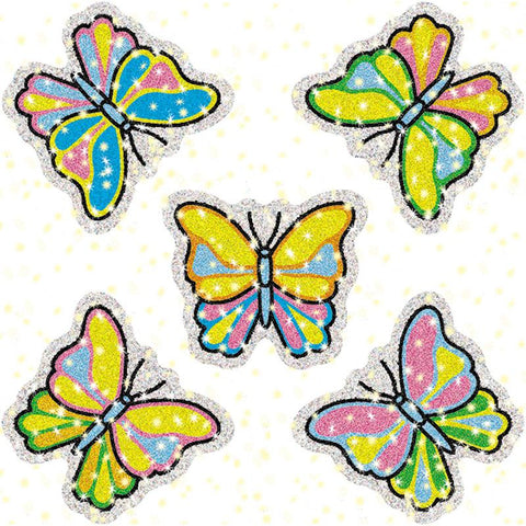 DAZZLE STICKERS BUTTERFLIES 75-PK