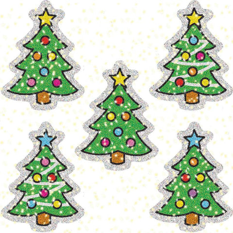 DAZZLE STICKERS CHRISTMAS TREES 75