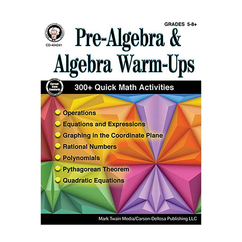 PRE-ALGEBRA & ALGEBRA WARM-UPS