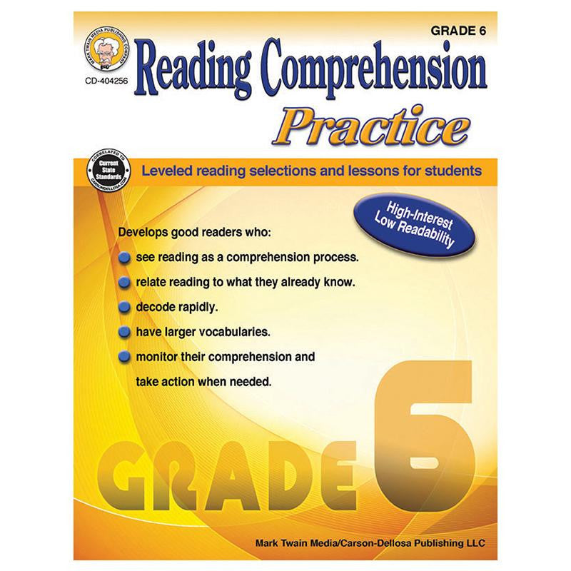 GR 6 READING COMP PRACTICE BOOK