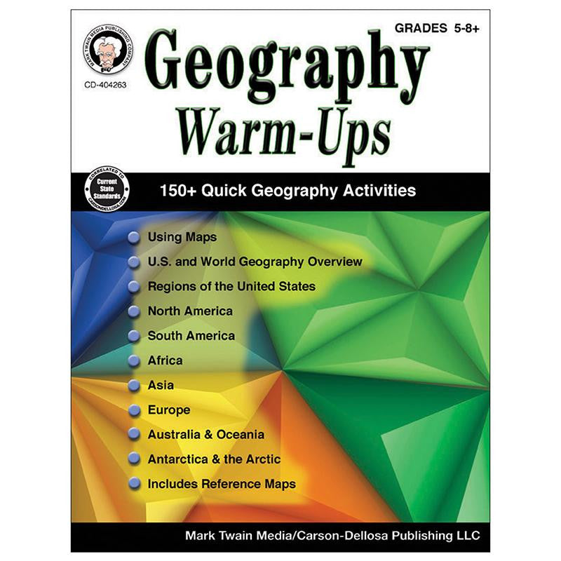 GEOGRAPHY WARM UPS BOOK GR5-8