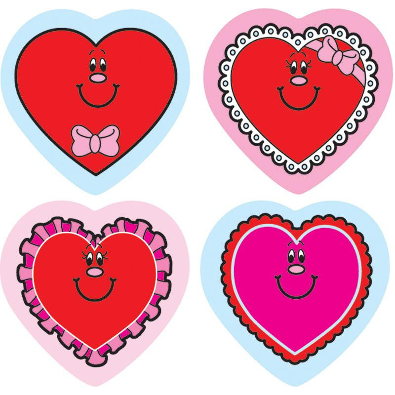 SHAPE STICKERS VALENTINE HEARTS