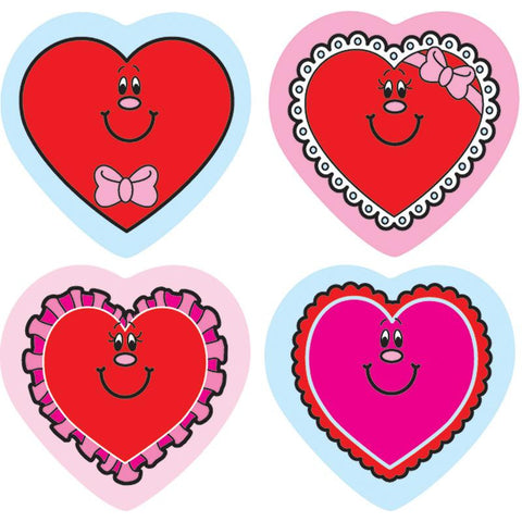 SHAPE STICKERS VALENTINE HEARTS