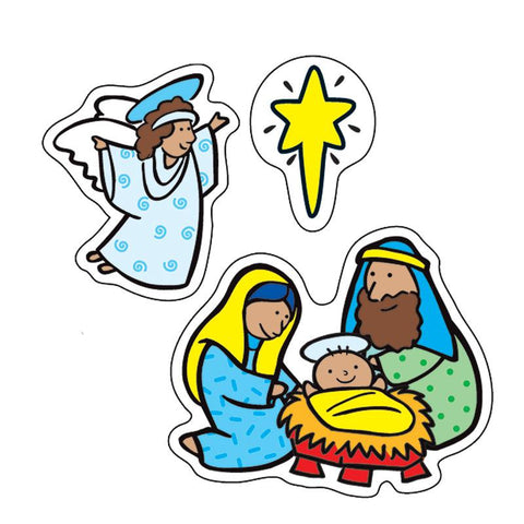 THE NATIVITY STICKERS 186 PER PK