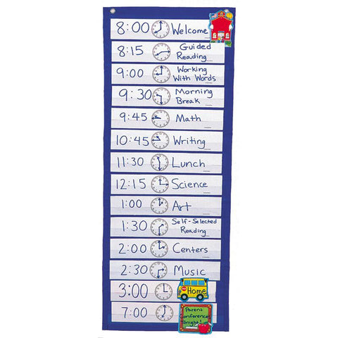 POCKET CHART SCHEDULING 12-1-2 X 33