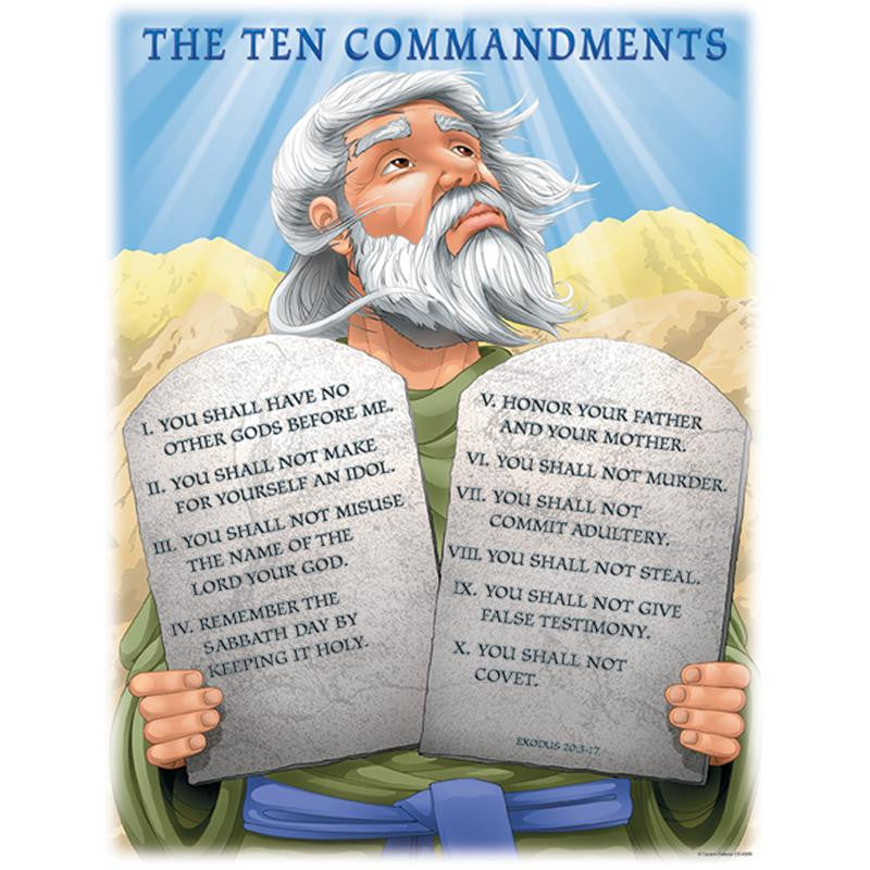 CHARTLET THE TEN COMMANDMENTS