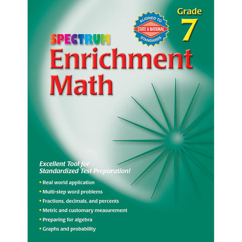 SPECTRUM ENRICHMENT MATH WORKBOOK