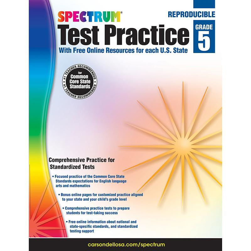 SPECTRUM TEST PRACTICE WRKBK GR 5