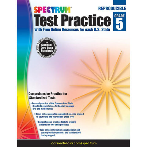 SPECTRUM TEST PRACTICE WRKBK GR 5