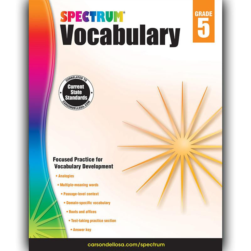 SPECTRUM VOCABULARY GR 5