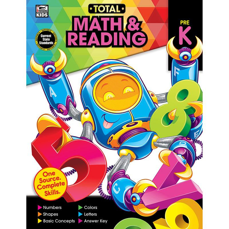 TOTAL MATH AND READING WB PRE-K