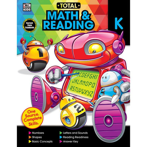 TOTAL MATH AND READING WB GR K