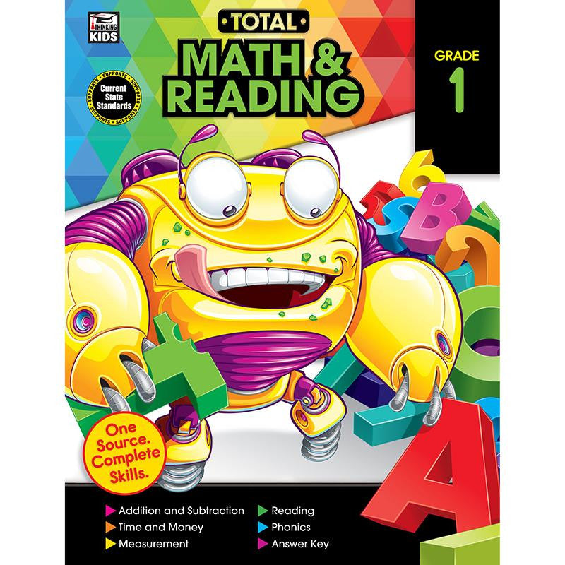 TOTAL MATH AND READING WB GR 1