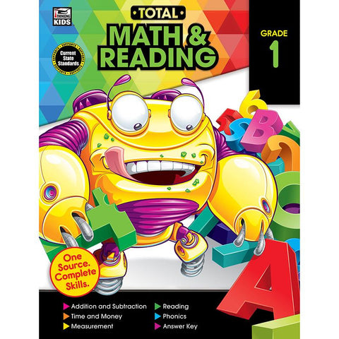 TOTAL MATH AND READING WB GR 1