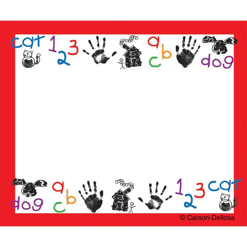 NAME TAGS KID-DRAWN ART 40-PK