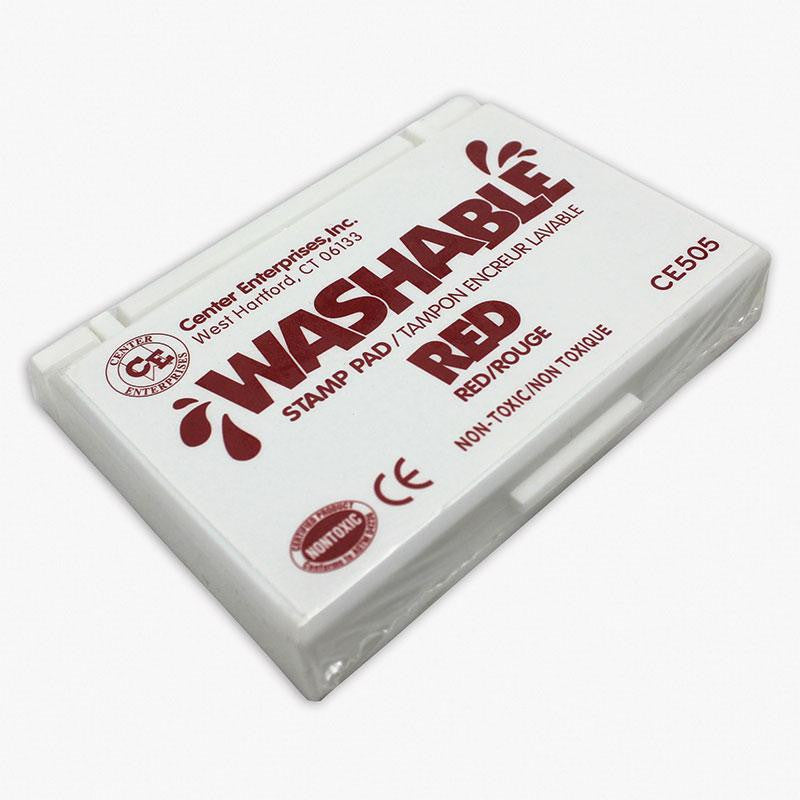 STAMP PAD WASHABLE RED