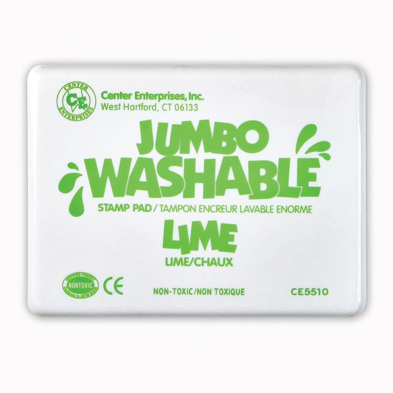 JUMBO STAMP PAD LIME GREEN WASHABLE