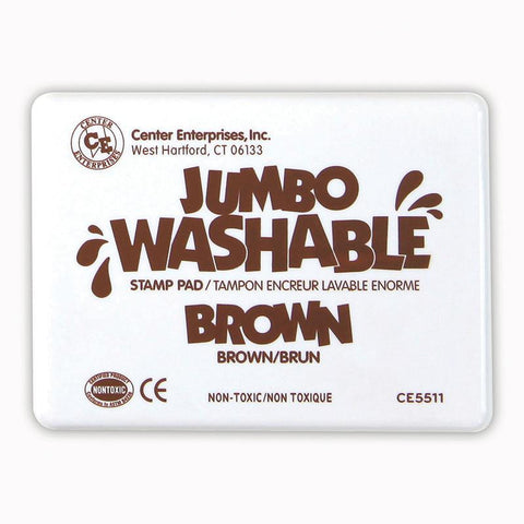 JUMBO STAMP PAD BROWN WASHABLE