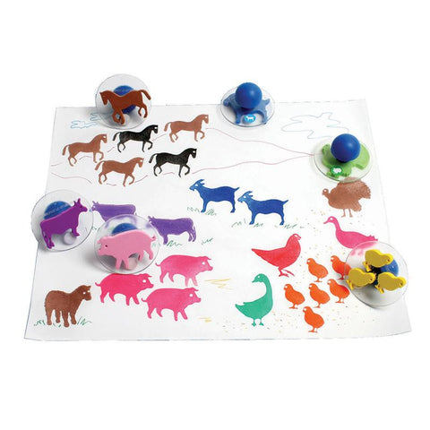 READY2LEARN GIANT 10PK FARM ANIMALS