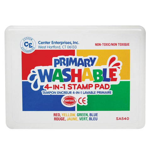 STAMP PAD PRIMARY WASHABLE RED