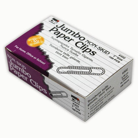 PAPER CLIPS JUMBO 10 PK NON SKID