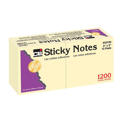 STICKY NOTES 3X3 PLAIN