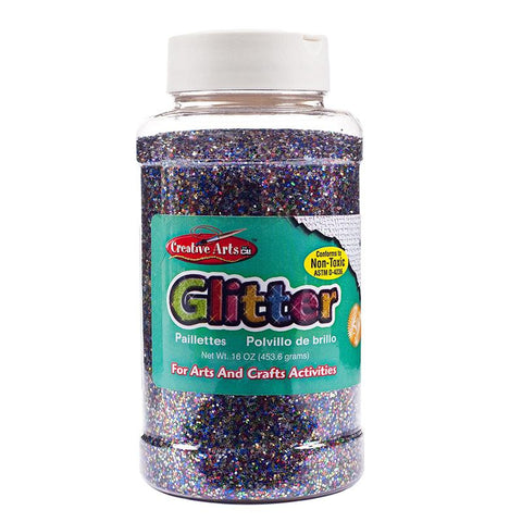 GLITTER 16 OZ BOTTLE MULTICOLOR