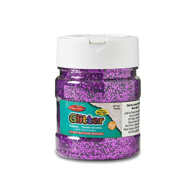 CREATIVE ARTS GLITTER 4OZ JAR PRPL