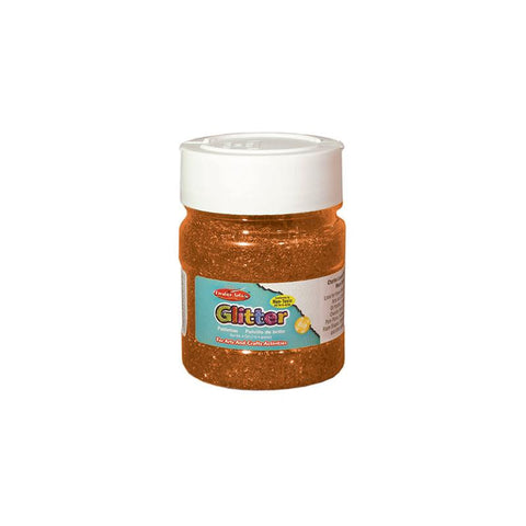 CREATIVE ARTS GLITTER 4OZ JAR ORNG