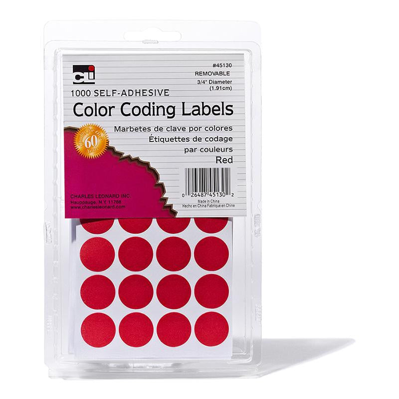 COLOR CODING LABELS RED