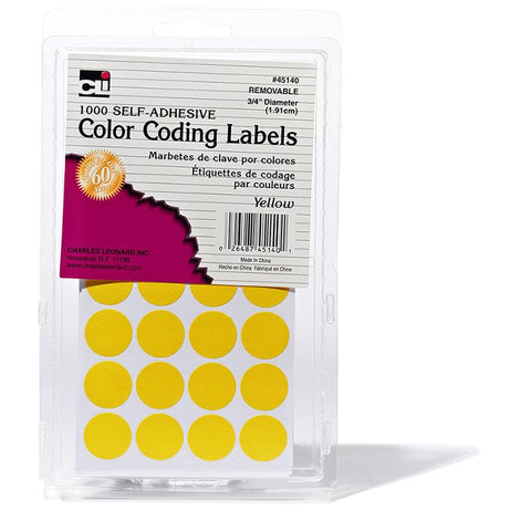 COLOR CODING LABELS YELLOW