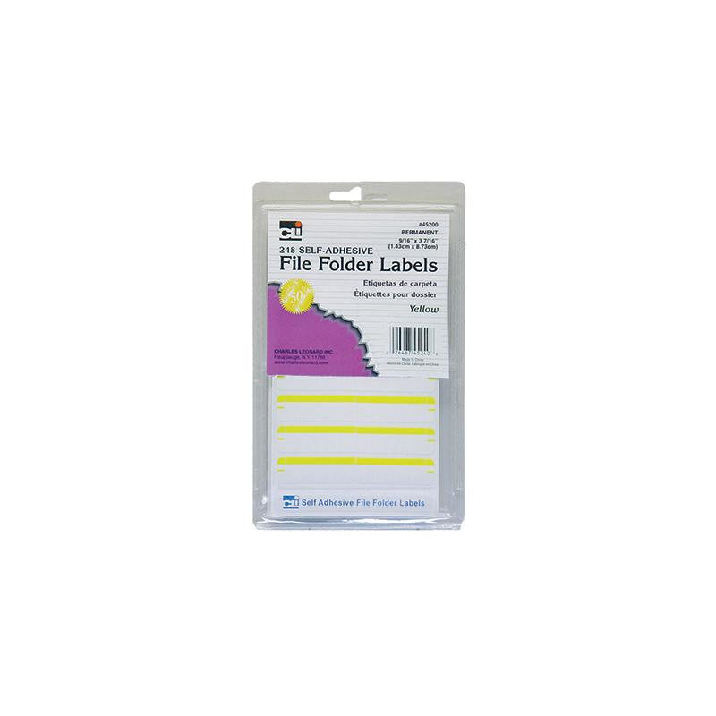 FILE FOLDER LABELS YELLOW