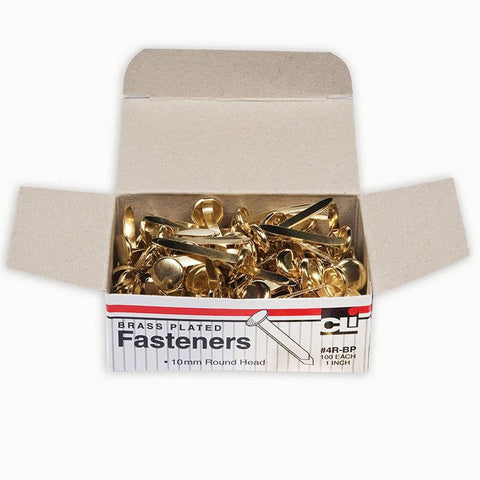 BRASS PAPER FASTENERS 1 100-BOX